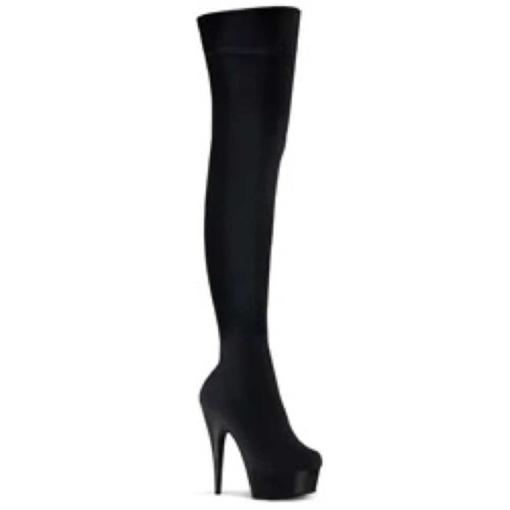 Brand new never worn size 7 pleaser delight 3002 6 inch over knee boots